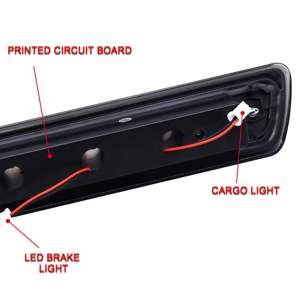 Car LED Smoke Third 3rd Brake Light For Ford F-150 2009-2014 Tail Rear Cargo Lamp Signal Stop Lights Clear Luces Spotlight