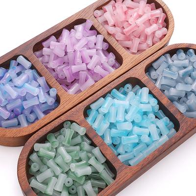 [6x12mm] Gradient Bamboo Beads Glass Bamboo Beads DIY Bracelet Necklace Jewelry Accessories