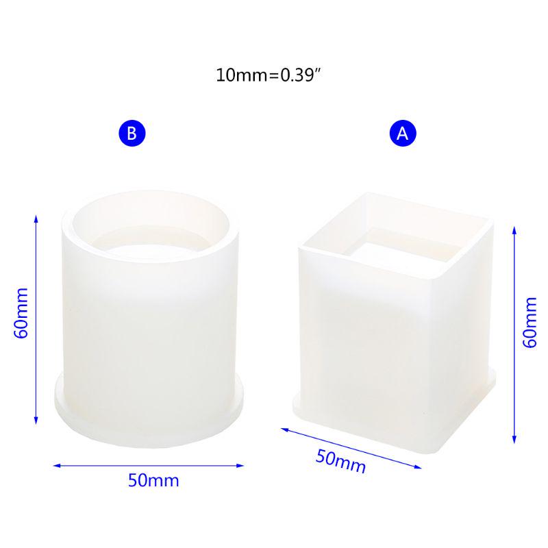 Water Cup Silicone Mold Crystal Epoxy Resin Casting Mold Pen Brush Holder Mold
