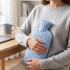 Long Hot Water Bottle 500/1000ML with Plush Cover, Leak-Proof Drurable Bag, Menstrual Cramp Pain Relief Warmer Bag Compress
