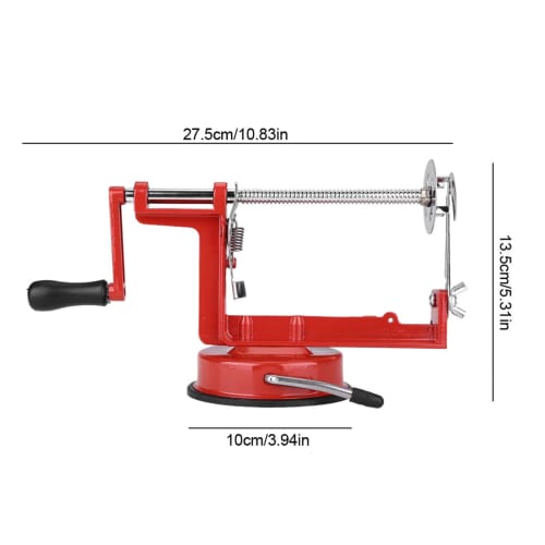 Twisted Potato Cutter, Manual Aluminum Alloy Body with 304 Stainless Steel Blade for Radish, Cucumber, Taro, Yam, and Other Fruits and Vegetables