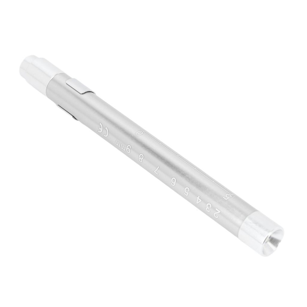 LED Penlight Yellow Lighting Concave Head Aluminum Alloy Pen Light with Pupil Gauge