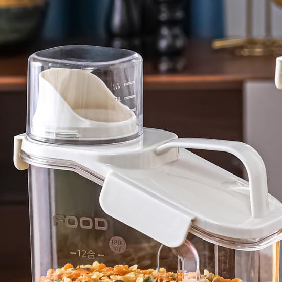 2000ml/2800ml Müsli-Behälter mit integriertem Becher, feuchtigkeitsdicht
