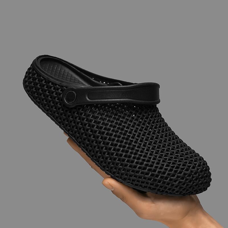EVA Hollow Sandals Lightweight Breathable Summer Water Shoes Closed Toe Garden Clogs Outdoor Casual Footwear Casual Wear 36