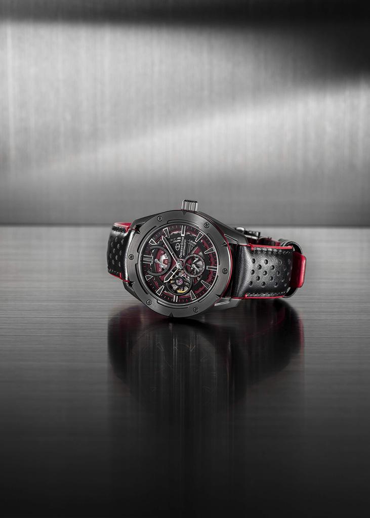 Orient Star RK-AV0A03B Men's Automatic Watch, Avant-Garde Skeleton, Mechanical, Made In Japan, with 2-Year Manufacturer's Warranty, Open Heart, Black