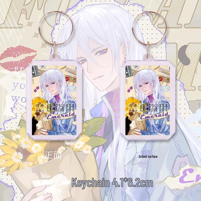 Ye Xuan Anime Gift Set: Time & Space Painter Badge, Keychain, Laser Ticket, Postcard, Bookmark, Star Badge