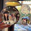 Miroir Rond Convexe pour Selfie de Voyage Accessoires de Photographie Miroir Grand Angle Haute Définition Miroir de Maquillage pour Filles Ensemble d'Accessoires pour Selfie de Couple