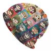 Warm Unisex Women Knitted Hats Adult Unisex Horror Game YTTDED Anime Skullies Beanies Caps Your Turn To Die Humor Bonnet Hats