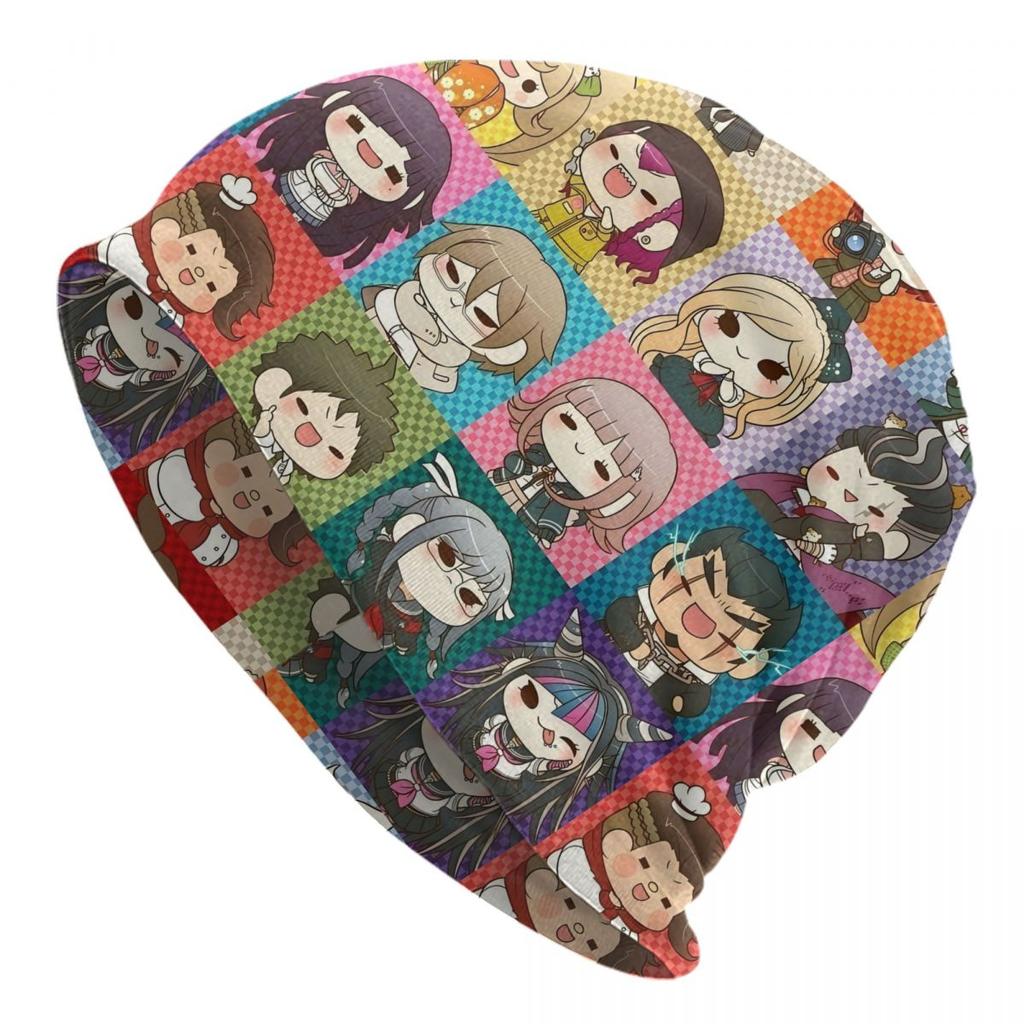 Warm Unisex Women Knitted Hats Adult Unisex Horror Game YTTDED Anime Skullies Beanies Caps Your Turn To Die Humor Bonnet Hats