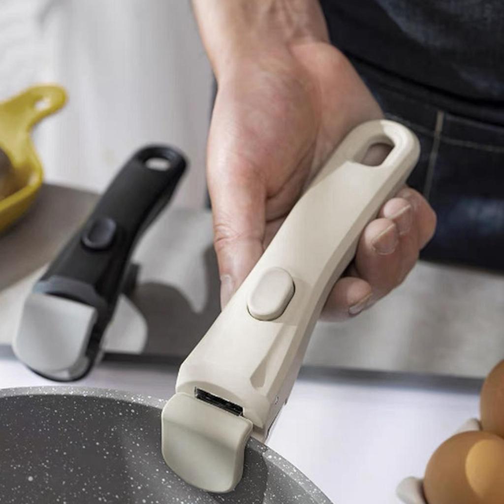 Universeller Abnehmbarer Topfgriff Küchen Kochgeschirr Zubehör Verbrühschutz Kochtopfgriff Ersatz für Haushalts Töpfe, Pfannen