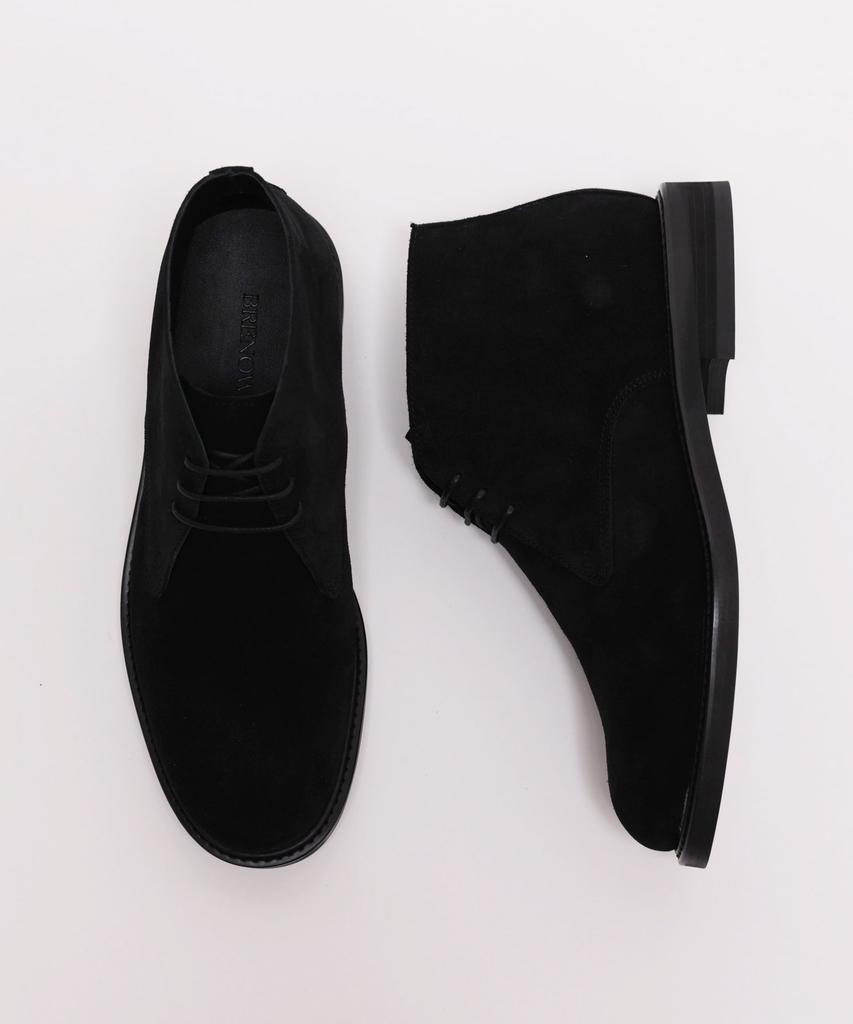 Brenowelt Mario Black Suede Chukka Boots [German Waterproof Suede]
