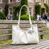 2026 New Korean Style Polka Dot Tote Bag, Silver Star Charm, Large Capacity Commuter Shoulder Bag for Women, Versatile Casual Tote Bag