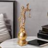 Blinde Göttin der Justiz Statue Harze Lady Justice Skulptur mit Waage Griechisch Römische Gerechtigkeitsfigur Ornament Geschenk für Anwalt