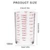 Multipurpose Heat Resistant Glass Jigger Multifunctional Glass Measuring Cup with 120ml Capacity for Cooking and Baking