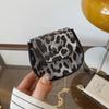 Koreanischer Stil Leopardendruck Satteltasche Modische Kette Schulter Crossbody Tasche