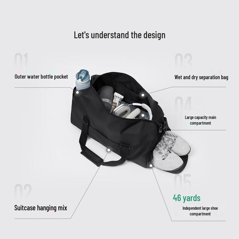 Keep Dry Wet Separation Gym Tote Bag