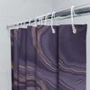 Luxury Geode Print Shower Curtain Modern Bathroom Decor For Girls Kids Purple White Gold High Heel Pattern Bath Mat Cover Easy I