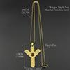 Nordic Viking Rune Odin's Eye Compass Cross Pendant Necklace for Women Men Celtic Knot Natural Stone Chain Divination Jewelry