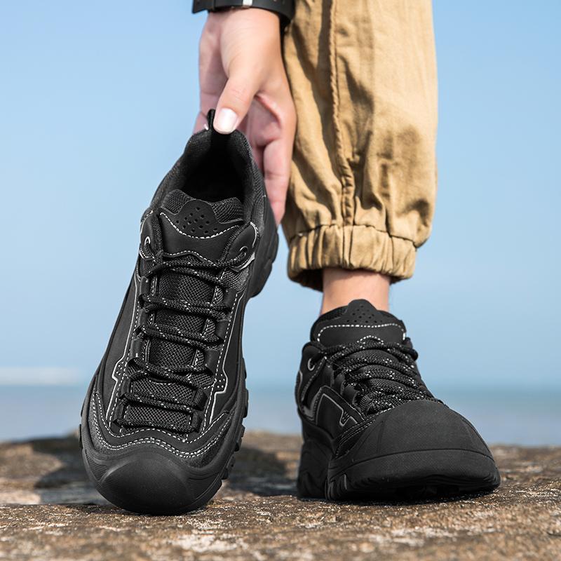 Fashion Non-Slip Male Wear-Resistant Sneakers Casual Outdoor Shoes 2024 New Arrival Men's Walking Shoes Travel Climbing Camping Footwear