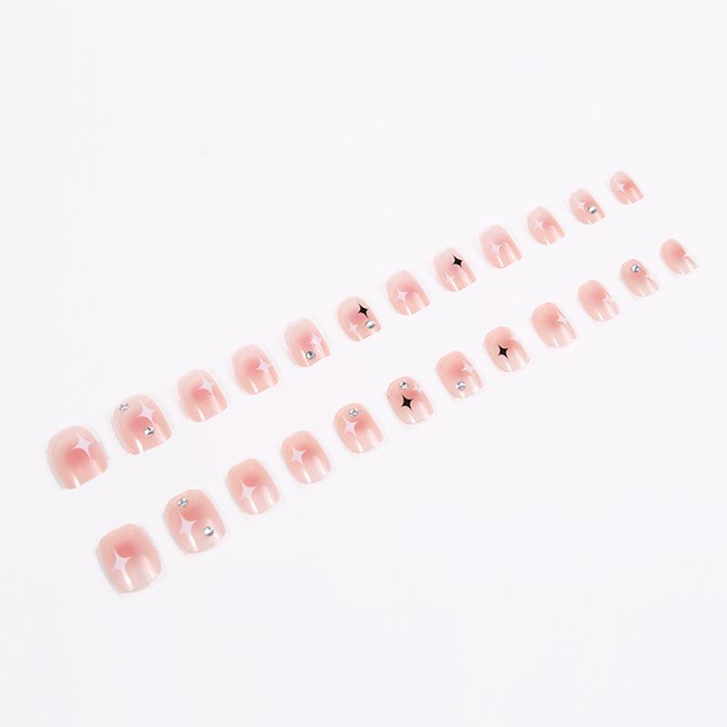 Handmade Press-On Nails – Crushed Diamond Butterfly Glitter Tips Collection