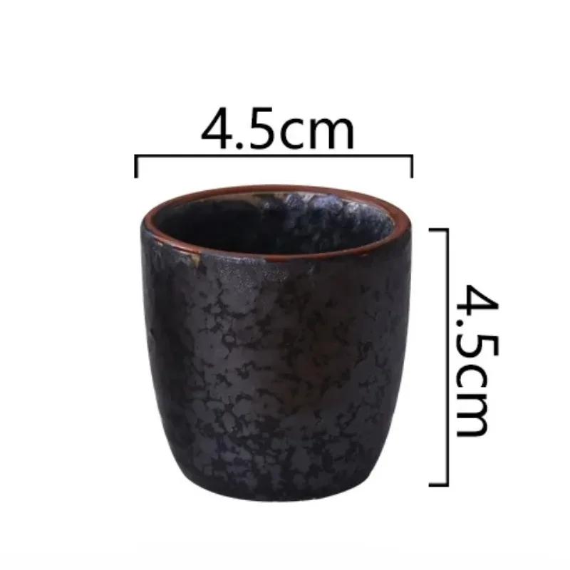 

50 мл китайская ретро керамическая чашка для чая керамическая кружка японская посуда для сакэ чайные чашки персональная одинарная чашка посуда для напитков милая чашка