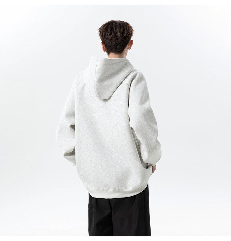 2025 Spring/Autumn Men's Embroidered Hooded Sweatshirt: Loose, Lazy Style Jacket