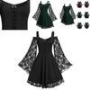 One Word Collar Women's Victorian Style Dress With Long Sleeves Perfect For Christmas And Easter