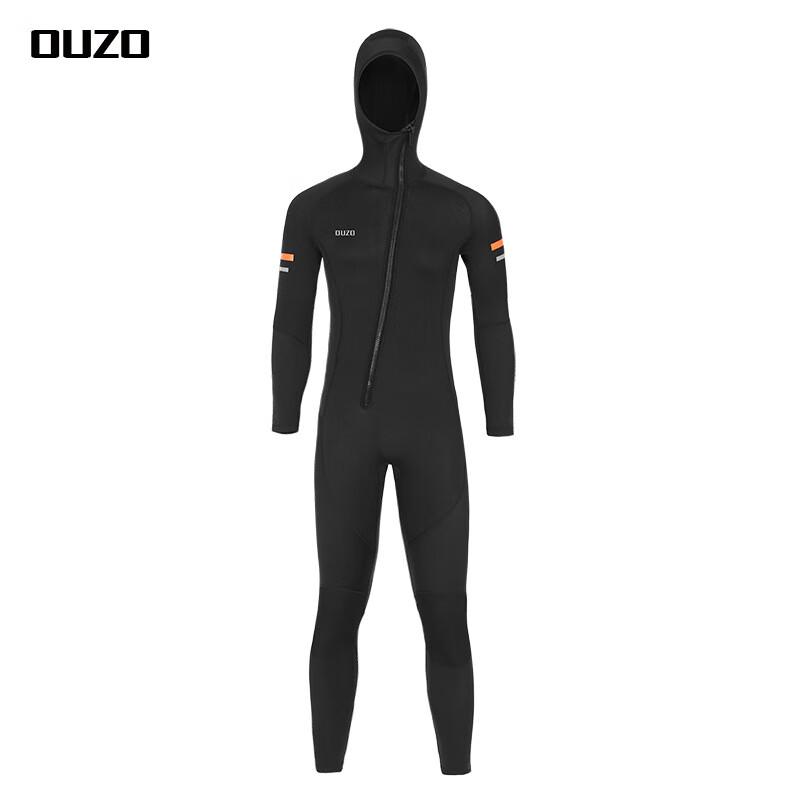 OUZO 1.5mm Men s Hooded One-Piece Wetsuit S