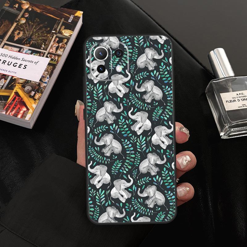 Cute Baby Elephant Case For Xiaomi 13 14 15 Ultra 11T 12T 13T 14T Pro POCO X7 Pro X3 X5 X6 F5 F6 M6 Pro Cover