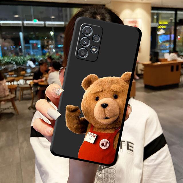 TPU Cartoon Astronaut Bär Weiche Hülle Funda für Samsung Galaxy A72 A51 4G A11 A22 A13 A21s A12 A71 A32 A52 5G A42 Hüllen Schale