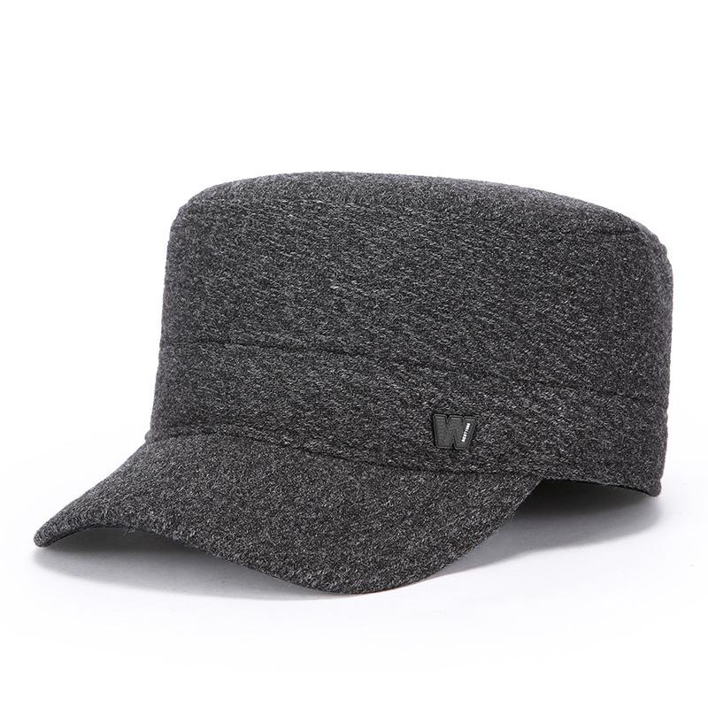 

Cotton Hat New Style Dad Grandpa Old Man Autumn Winter Fleece Lined Ear Protection Baseball Cap Adjustable