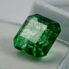 Natural Square Cut   9.65 Ct Green Colombian Emerald Loose Gemstone