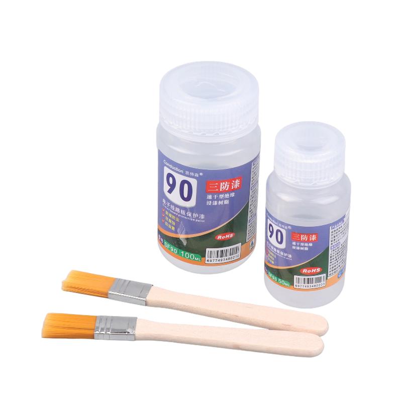 1 Set Car Electronics Repair Accessories 50/100ml Clear Conformal Coating Waterproof Protective Paint For Circuit Board PCB LED