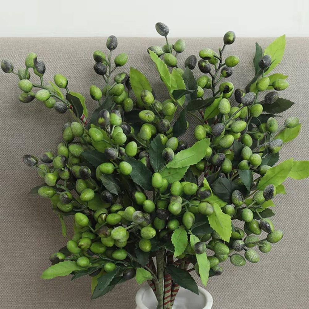 Branch Style Artificial Fruit Stem Realistic Design Fake Branch Decor Garden Decoration
