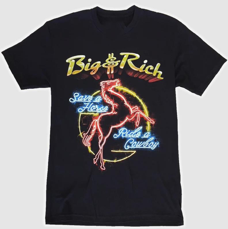 

Collection Big and Rich Rick a Cowboy T Shirt Black All Size Gift Fans KK145 Unisex T-Shirt XL