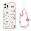 Cartoon Hello Kitty Bracelet Chain Casing For Iphone 17 16 Pro Max 17 Air 15 14 12 13 11 Pro Max X13 Mini 16e 15 Plus Clear Case