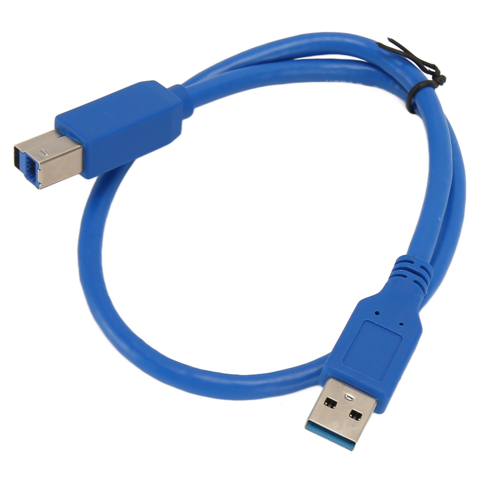 

Кабель для печати USB3.0 A папа к B папа 1,64 фута 5 Гбит/с Высокоскоростной шнур для принтера и сканера для передачи данных