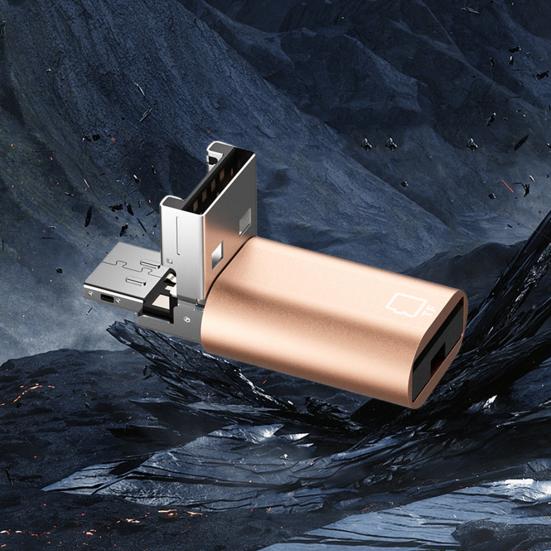 Smart 2-in-1 USB Reader Type-C Card Compact High-speed Size Portable No Driver Required Universal