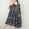 DIMANAF Nuovo 2026 Donna Taglie Forti Estiva Abito Lungo Morbido Oversize Maxi Donna Floreale Cotone Vestito da Sole Spiaggia