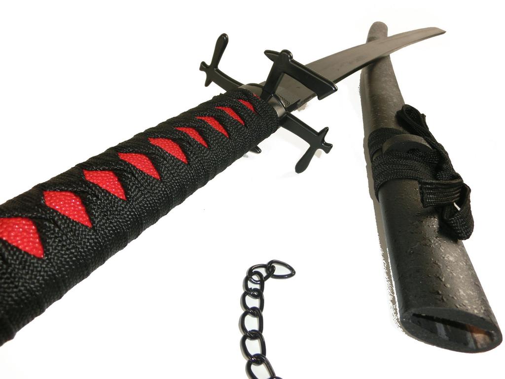 KiumiToys Japanese Sword Imitation Sword Samurai Sword Wooden Cosplay 104cm Zanpakuto Muzuki