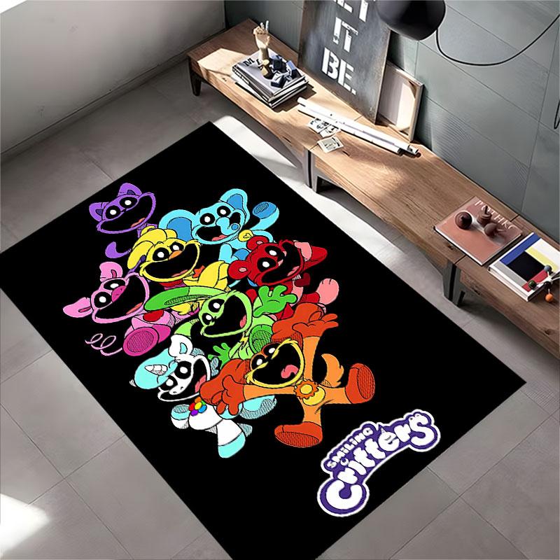 Smiling Critters Cartoon Design Suitable As a Non-slip Mat for the Living Room or Bedroom Sofa
