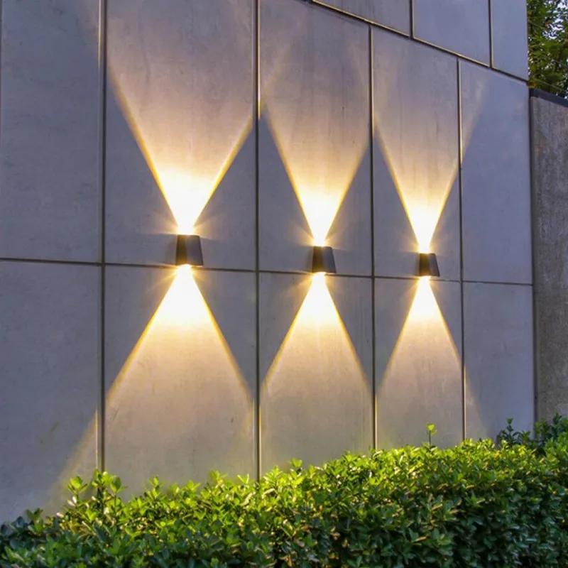 Xiaomi LED Outdoor Solar Wall Light Up And Down Luminous Garden Lamp Villa Courtyard Porch Street Decorative Lighting Wall Washer Light