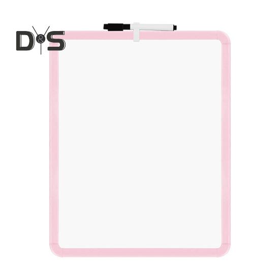 

Маленькая доска для сухого стирания 14 x 11 Мини-белая доска с маркером Двусторонняя ручная доска для сухого стирания для домашнего офиса, класса розовый