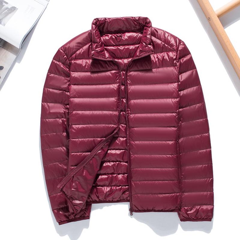 Ανδρικό Ελαφρύ Υπερλεπτό Μπουφάν Πουπουλένιο σε Κοντό Στυλ για Φθινόπωρο/Χειμώνα - Casual, Μεγάλο Μέγεθος, Μέσης Ηλικίας & Νεανικό