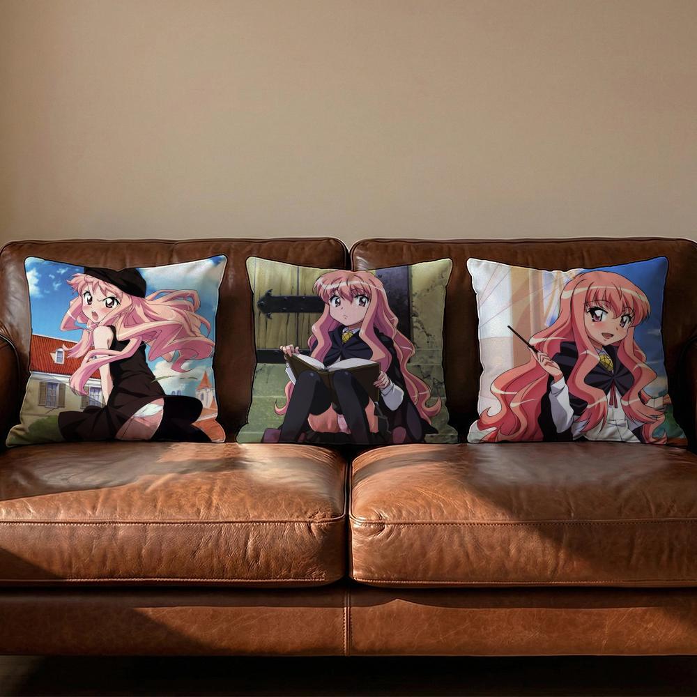 Anime ZZero no TTsukaima Cushion Cover Soft Reversible Durable Pillow Cover MultiScene Use for Home Car Daily Comfort