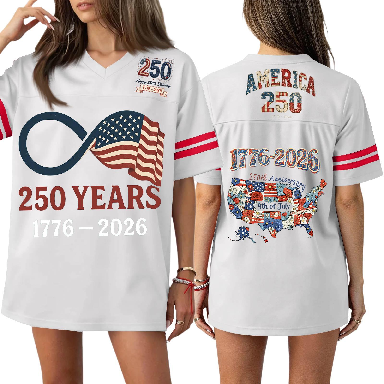 

Long Sleeve Shirts for Women Womens Long Sleeve Tops 250 Years 1776-2026 Printed Long Sleeve Tops for Women Womens Long Sleeve T Shirts Loose Fit XS білий