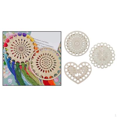 Embroidery Floss Organizer Holder Wooden Storage Tool Organization Gift