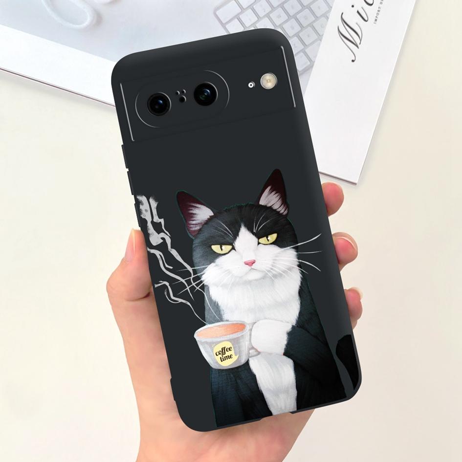 For Google Pixel 8 Pro Case GC3VE G1MNW Soft Silicone Rubber Protector Cover For Google Pixel 8 8A Bumper Pixel8 8Pro Phone Case
