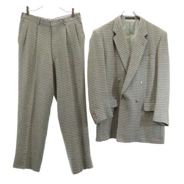 Enrico Coveri Linen Wool Blend Suit Setup Tailored Jacket and Pants Men's Used