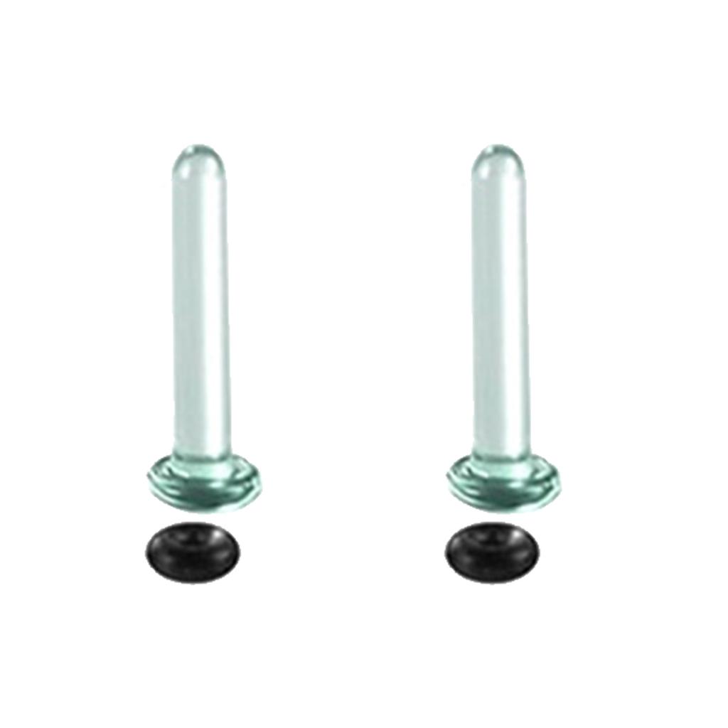 Glass Ear Stretching Set Single Flare Plugs Gauges for Ears with O Rings Expander Jewelry for Trendy Women and Men